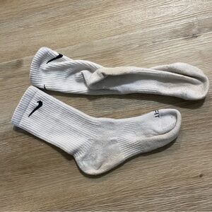 WW Women’s White Crew Socks Aly well worn